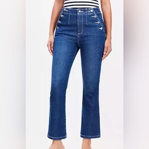 LOFT Blue Flare Women's Jeans Sailor sz 8 curvy